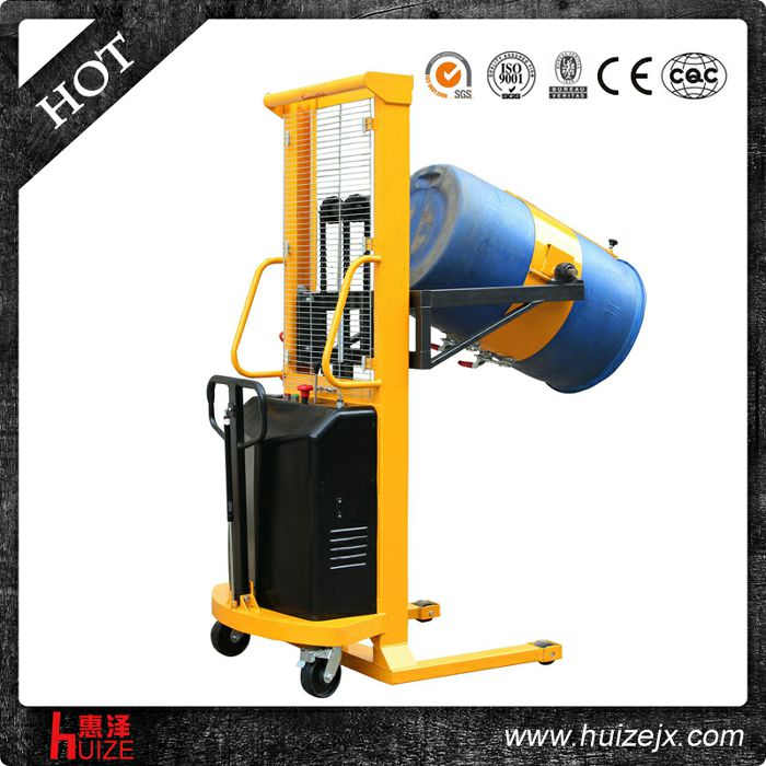 半電動(dòng)多功能油桶車（單門架，夾塑桶）2